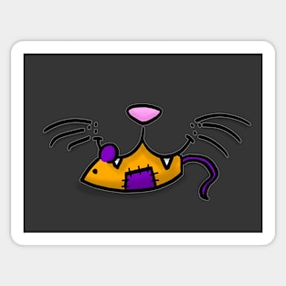 Halloween Cat With Toy Sticker